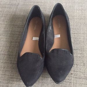 Black Suede Flats